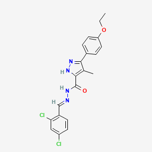 N'-[(E)-(2,4-Dichlorophenyl)methylidene]-3-(4-ethoxyphenyl)-4-methyl-1H-pyrazole-5-carbohydrazide