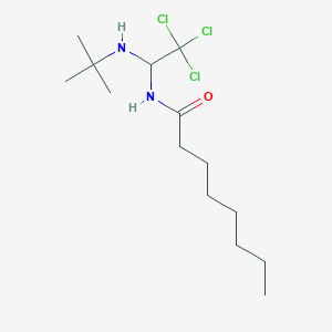 N-[1-(tert-butylamino)-2,2,2-trichloroethyl]octanamide