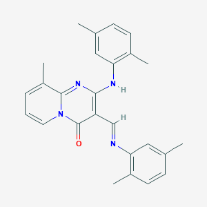 2-(2,5-Dimethylanilino)-3-{(E)-[(2,5-dimethylphenyl)imino]methyl}-9-methyl-4H-pyrido[1,2-A]pyrimidin-4-one