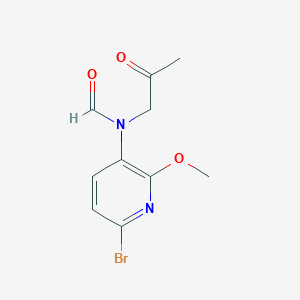molecular formula C10H11BrN2O3 B1508043 N-(6-bromo-2-methoxypyridin-3-yl)-N-(2-oxopropyl)formamide 