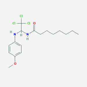 N-{2,2,2-trichloro-1-[(4-methoxyphenyl)amino]ethyl}octanamide