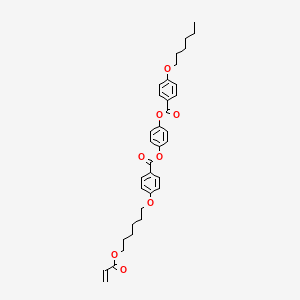 molecular formula C35H40O8 B1508060 4-[6-(Acryloyloxy)hexyloxy]benzoic acid 4-[4-(hexyloxy)benzoyloxy]phenyl ester 