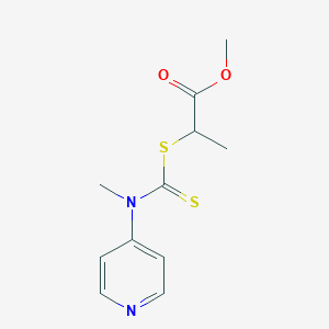 molecular formula C11H14N2O2S2 B1508066 Methyl 2-{[methyl(pyridin-4-yl)carbamothioyl]sulfanyl}propanoate CAS No. 1158958-92-9