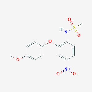 molecular formula C14H14N2O6S B150807 N-[2-(4-Methoxyphenoxy)-4-nitrophenyl]methanesulfonamide CAS No. 51765-76-5