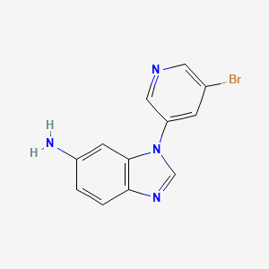 molecular formula C12H9BrN4 B1508070 1-(5-Bromopyridin-3-yl)-1H-benzo[d]imidazol-6-amine 