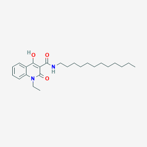 N-dodecyl-1-ethyl-4-hydroxy-2-oxo-1,2-dihydroquinoline-3-carboxamide