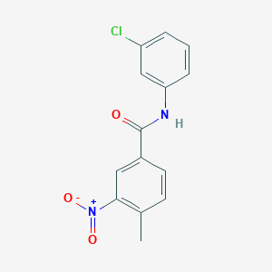 N-(3-chlorophenyl)-4-methyl-3-nitrobenzamide