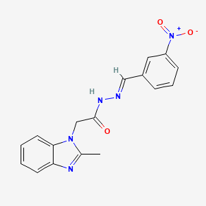 2-(2-Methyl-1H-benzimidazol-1-YL)-N'-(3-nitrobenzylidene)acetohydrazide