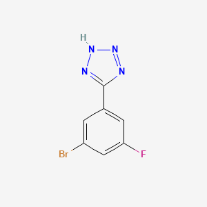 molecular formula C7H4BrFN4 B1508103 5-(3-bromo-5-fluorophenyl)-2H-tetrazole 