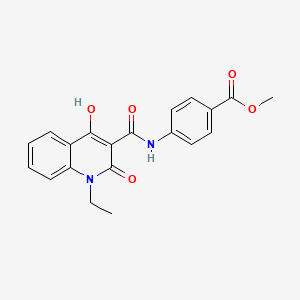 Methyl 4-{[(1-ethyl-4-hydroxy-2-oxo-1,2-dihydroquinolin-3-yl)carbonyl]amino}benzoate