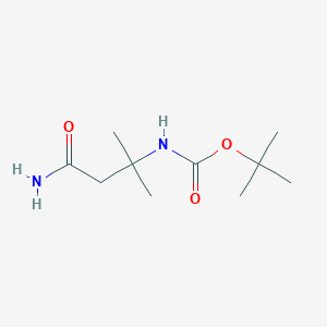 molecular formula C10H20N2O3 B1508104 tert-Butyl (4-amino-2-methyl-4-oxobutan-2-yl)carbamate 