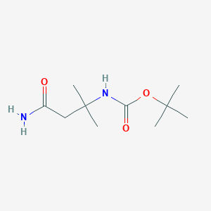 tert-Butyl (4-amino-2-methyl-4-oxobutan-2-yl)carbamate