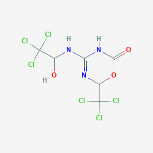 4-(2,2,2-Tri-CL-1-HO-ethylamino)-6-trichloromethyl-5,6-2H-(1,3,5)oxadiazin-2-one