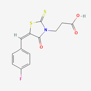 3-(5-(4-Fluoro-benzylidene)-4-oxo-2-thioxo-thiazolidin-3-yl)-propionic acid