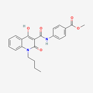 Methyl 4-{[(1-butyl-4-hydroxy-2-oxo-1,2-dihydroquinolin-3-yl)carbonyl]amino}benzoate