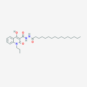 4-hydroxy-2-oxo-N'-palmitoyl-1-propyl-1,2-dihydro-3-quinolinecarbohydrazide