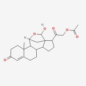 11-beta,18-Epoxy-18-hydroxy-3,20-dioxopregn-4-EN-21-YL acetate