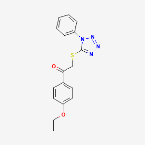 1-(4-Ethoxyphenyl)-2-((1-phenyl-1H-tetraazol-5-YL)thio)ethanone