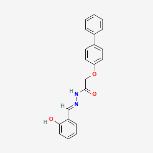 2-((1,1'-Biphenyl)-4-yloxy)-N'-(2-hydroxybenzylidene)acetohydrazide