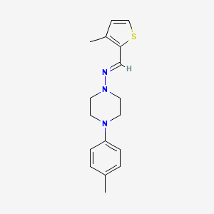 4-(4-methylphenyl)-N-[(3-methyl-2-thienyl)methylene]-1-piperazinamine