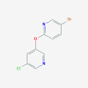 molecular formula C10H6BrClN2O B1508125 5-Bromo-2-[(5-chloropyridin-3-yl)oxy]pyridine CAS No. 900493-24-5