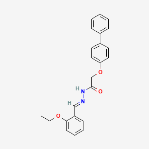 2-(biphenyl-4-yloxy)-N'-[(E)-(2-ethoxyphenyl)methylidene]acetohydrazide