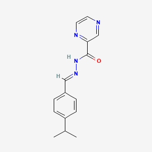 N'-{(E)-[4-(propan-2-yl)phenyl]methylidene}pyrazine-2-carbohydrazide