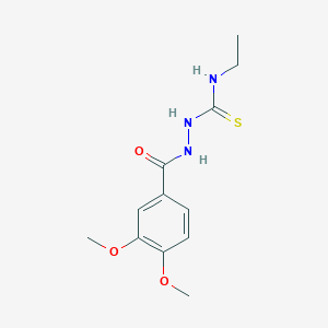 2-(3,4-dimethoxybenzoyl)-N-ethylhydrazinecarbothioamide