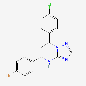 5-(4-Bromophenyl)-7-(4-chlorophenyl)-3,7-dihydro[1,2,4]triazolo[1,5-a]pyrimidine