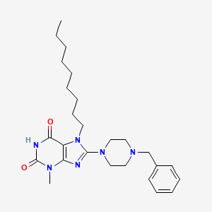 8-(4-Benzylpiperazin-1-yl)-3-methyl-7-nonylpurine-2,6-dione