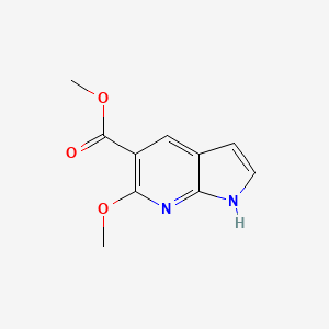 molecular formula C10H10N2O3 B1508141 methyl 6-methoxy-1H-pyrrolo[2,3-b]pyridine-5-carboxylate 