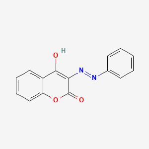 2H-1-Benzopyran-2-one, 4-hydroxy-3-(phenylazo)-