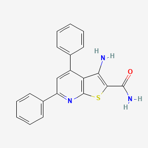 3-Amino-4,6-diphenylthieno[2,3-b]pyridine-2-carboxamide