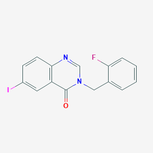 3-(2-Fluorobenzyl)-6-iodo-4(3H)-quinazolinone