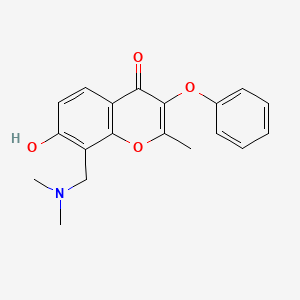 8-Dimethylaminomethyl-7-hydroxy-2-methyl-3-phenoxy-chromen-4-one