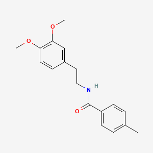 Benzamide, N-[2-(3,4-dimethoxyphenyl)ethyl]-4-methyl-