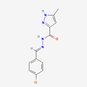 N'-(4-Bromobenzylidene)-3-methyl-1H-pyrazole-5-carbohydrazide