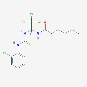 N-(2,2,2-trichloro-1-{[(2-chlorophenyl)carbamothioyl]amino}ethyl)hexanamide