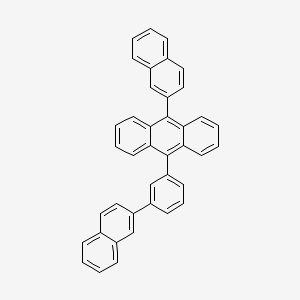 molecular formula C40H26 B1508156 9-(Naphthalen-2-YL)-10-[3-(naphthalen-2-YL)phenyl]anthracene CAS No. 667940-36-5