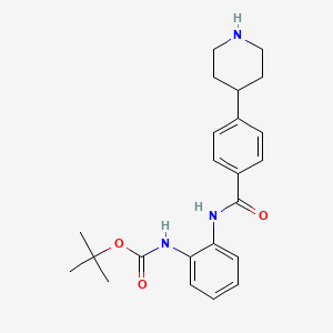 Tert-butyl 2-[(4-piperidin-4-ylbenzoyl)amino]phenylcarbamate