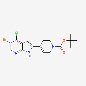 1(2H)-Pyridinecarboxylic acid,4-(5-bromo-4-chloro-1H-pyrrolo[2,3-b]pyridin-2-yl)-3,6-dihydro-,1,1-dimethylethyl ester