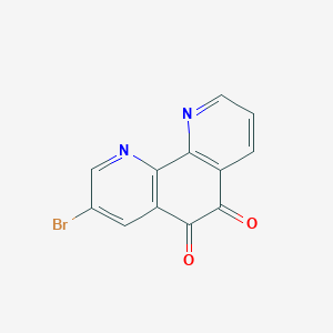 molecular formula C12H5BrN2O2 B1508169 3-Bromo-1,10-phenanthroline-5,6-dione 