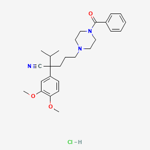 5-(4-BZ-1-Piperazinyl)-2-(3,4-dimethoxyphenyl)-2-isopropylpentanenitrile hcl