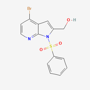 1H-Pyrrolo[2,3-b]pyridine-2-methanol, 4-bromo-1-(phenylsulfonyl)-