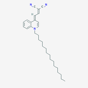 [(2E)-2-(1-hexadecylquinolin-4(1H)-ylidene)ethylidene]propanedinitrile