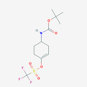 4-((tert-Butoxycarbonyl)amino)cyclohex-1-en-1-yl trifluoromethanesulfonate