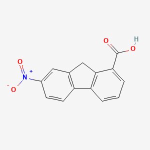 7-Nitro-9h-fluorene-1-carboxylic acid