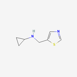 molecular formula C7H10N2S B1508180 Cyclopropyl-thiazol-5-ylmethyl-amine CAS No. 920479-55-6