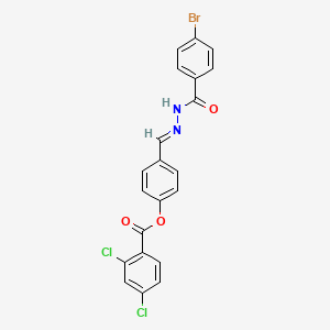 4-(2-(4-Bromobenzoyl)carbohydrazonoyl)phenyl 2,4-dichlorobenzoate