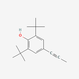 molecular formula C17H24O B1508183 Phenol, 2,6-bis(1,1-dimethylethyl)-4-(1-propyn-1-yl)- 